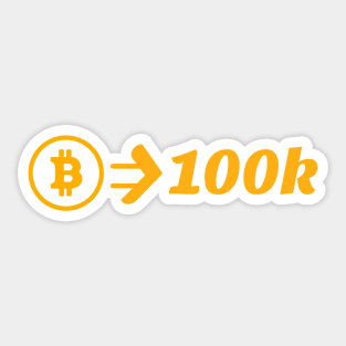 Bitcoin 100 000 Sticker